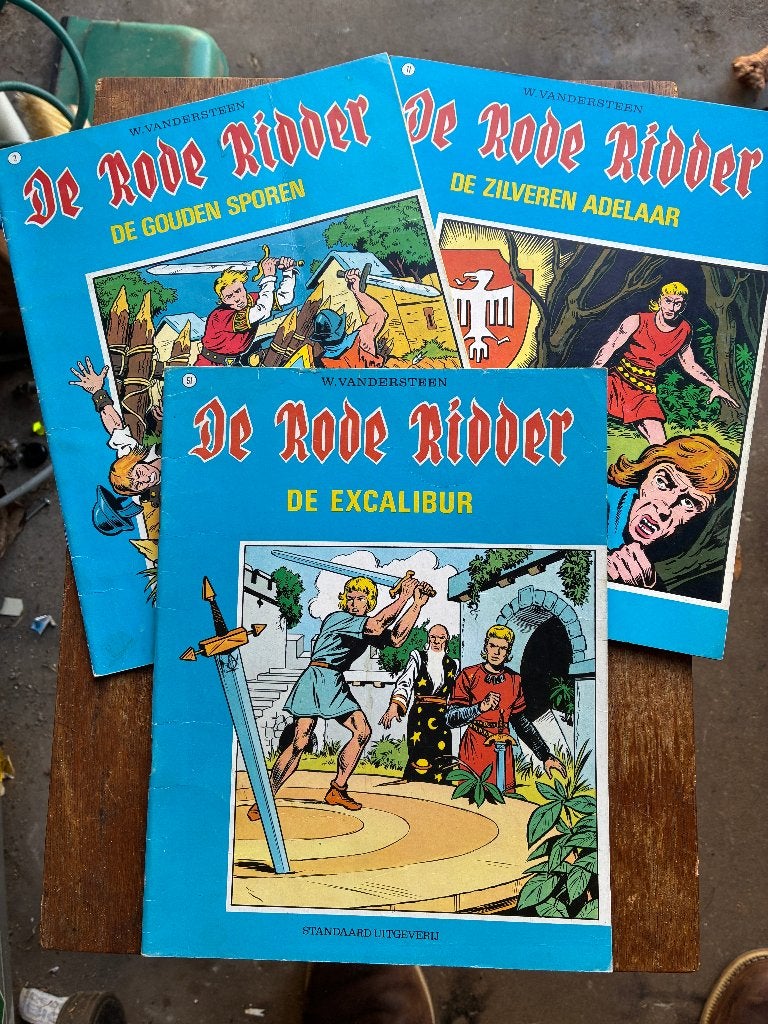 LOSSE VERKOOP ; De Rode Ridder (rood/blauw) vele delen, Meerdere stripboeken, Ophalen of Verzenden, Zo goed als nieuw, Willy Vandersteen