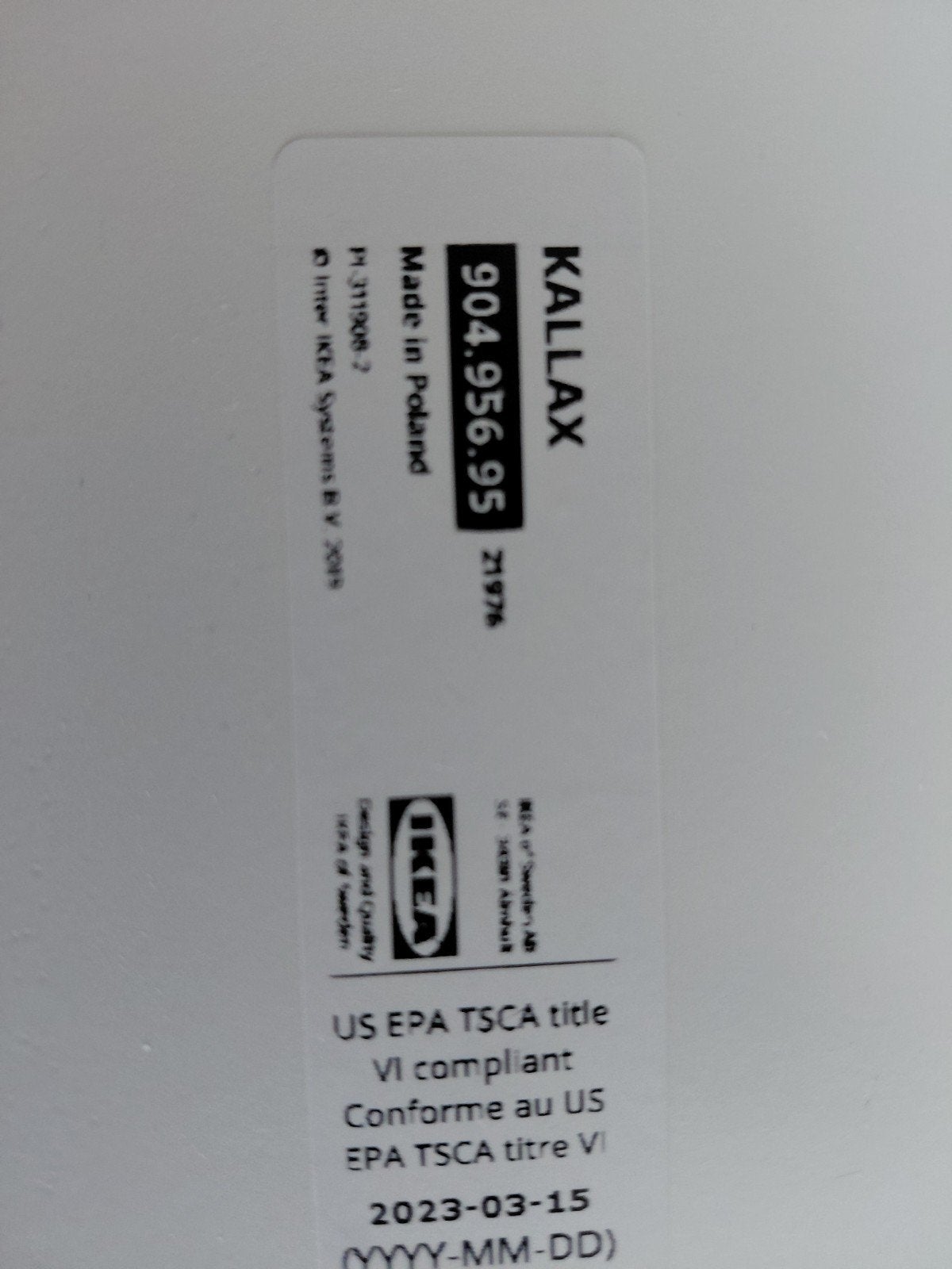 IKEA KALLAX Inzetstuk met 4 vakken, wit, Ophalen of Verzenden, Zo goed als nieuw
