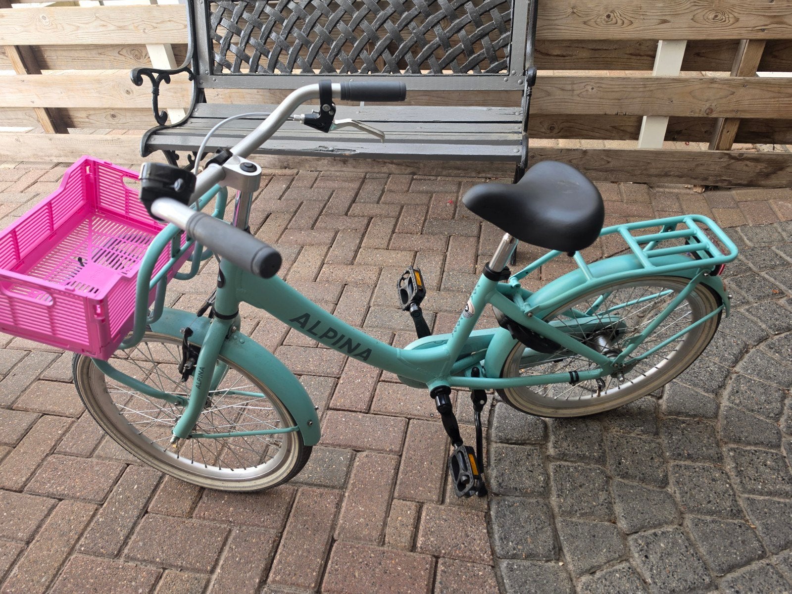Alpina fiets met schade op pakjesdrager, Ophalen