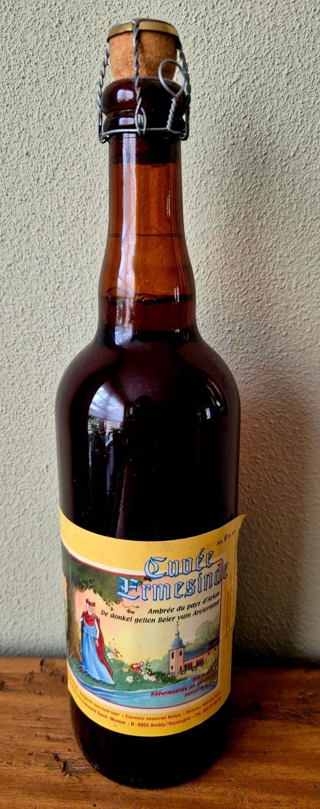 Cuvée Ermesinde speciaal bier 8% Saint-Monon België. proeven, Ophalen of Verzenden, Zo goed als nieuw, Flesje(s), Overige merken