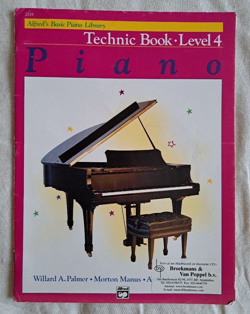 ALFRED S BASIC PIANO LIBRARY - TECHNIC BOOK - LEVEL 4, Muziek en Instrumenten, Gebruikt, Overige genres, Overige soorten, Ophalen of Verzenden