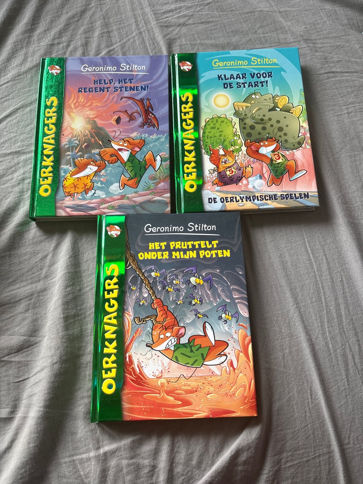 Geronimo Stilton Oerknagers - 3 boeken, Ophalen of Verzenden, Zo goed als nieuw, Fictie algemeen