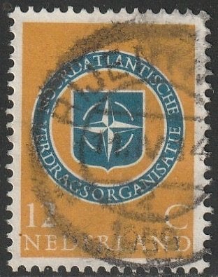 Nederland 1959 720 NAVO 12c, Gest Rijen, Postzegels en Munten, Ophalen of Verzenden, Na 1940, Gestempeld