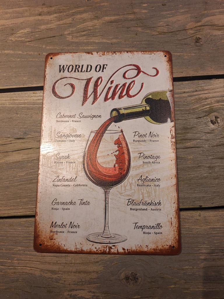World of wine bordje, Ophalen of Verzenden, Nieuw