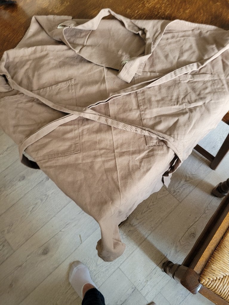 Schort, Ophalen of Verzenden, Zo goed als nieuw, Bruin