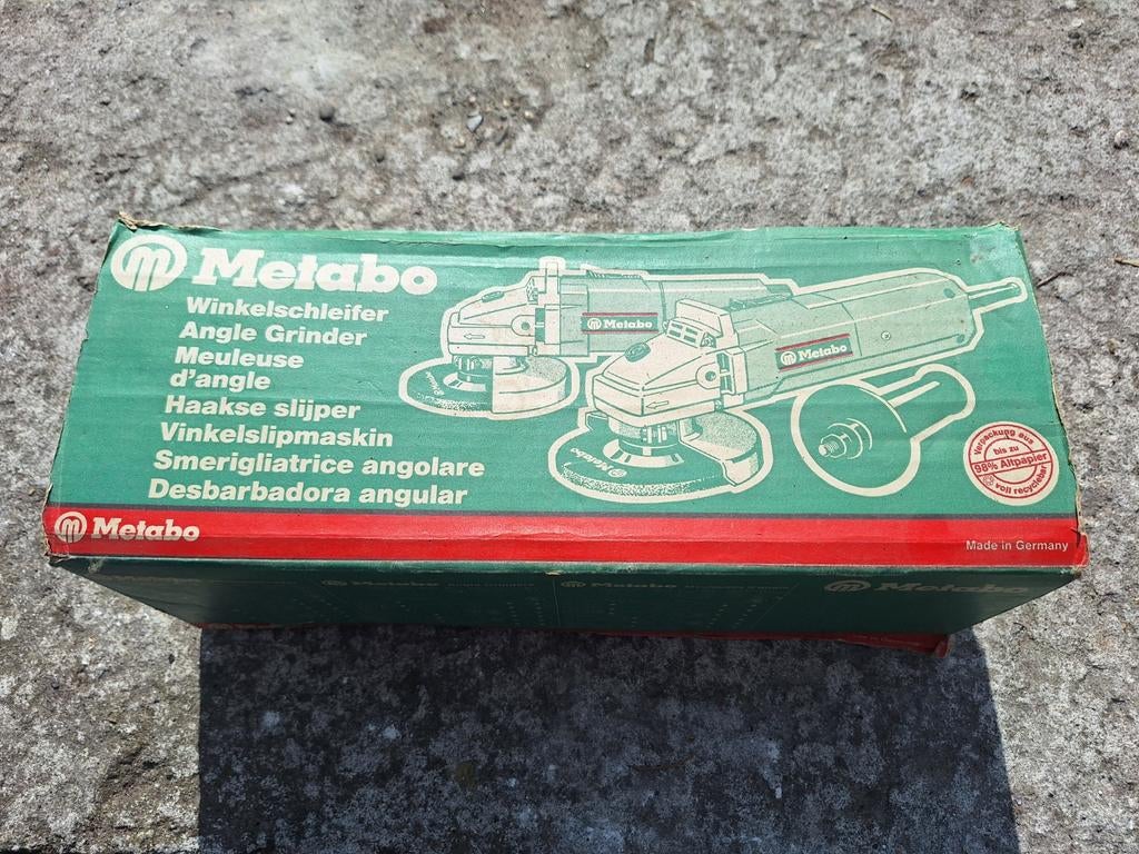 Metabo 6114S haakse slijper - made in Germany, Ophalen of Verzenden, Gebruikt, 700 tot 1000 watt, Haakse handslijpmachine