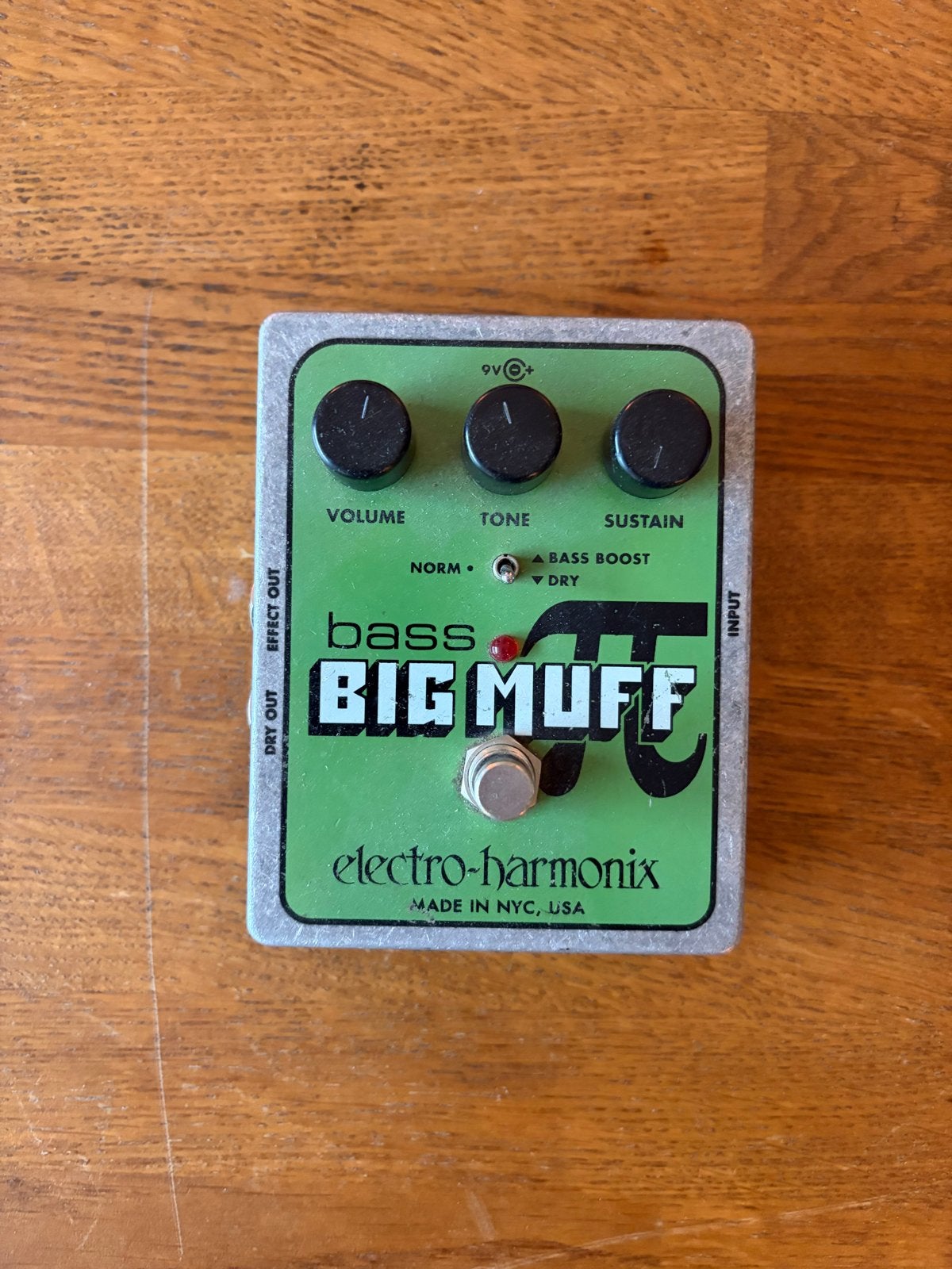 Electro-Harmonix Bass Big Muff Pi Fuzz Pedaal, Ophalen of Verzenden, Gebruikt, Distortion, Overdrive of Fuzz