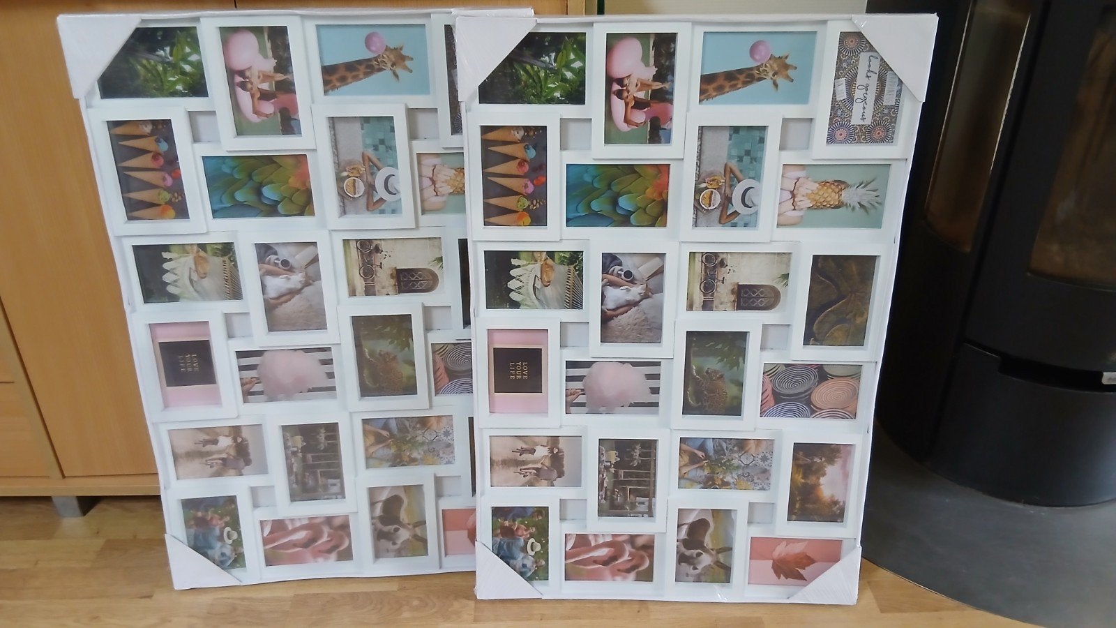 2 Witte Collagelijsten voor Meerdere Foto's, Ophalen, Nieuw, Wit, Collagelijst
