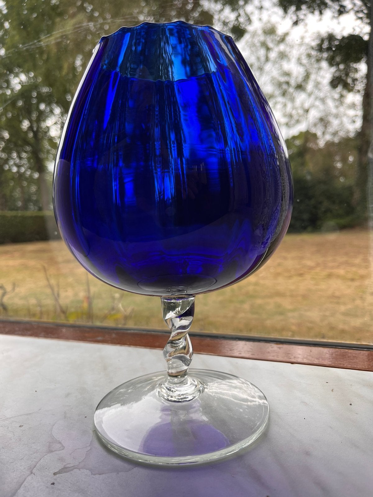 Vintage kobaltblauwe vaas, Ophalen