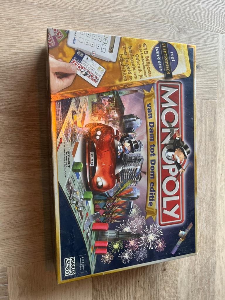 Monopoly van dam tot dom editie, Ophalen of Verzenden, Zo goed als nieuw