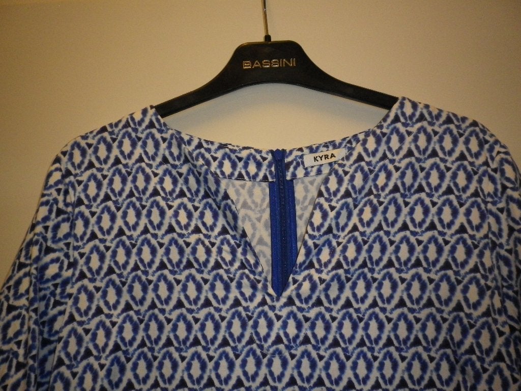 Kyra jurk maat 44, Blauw, Maat 42/44 (L), Ophalen of Verzenden, Zo goed als nieuw