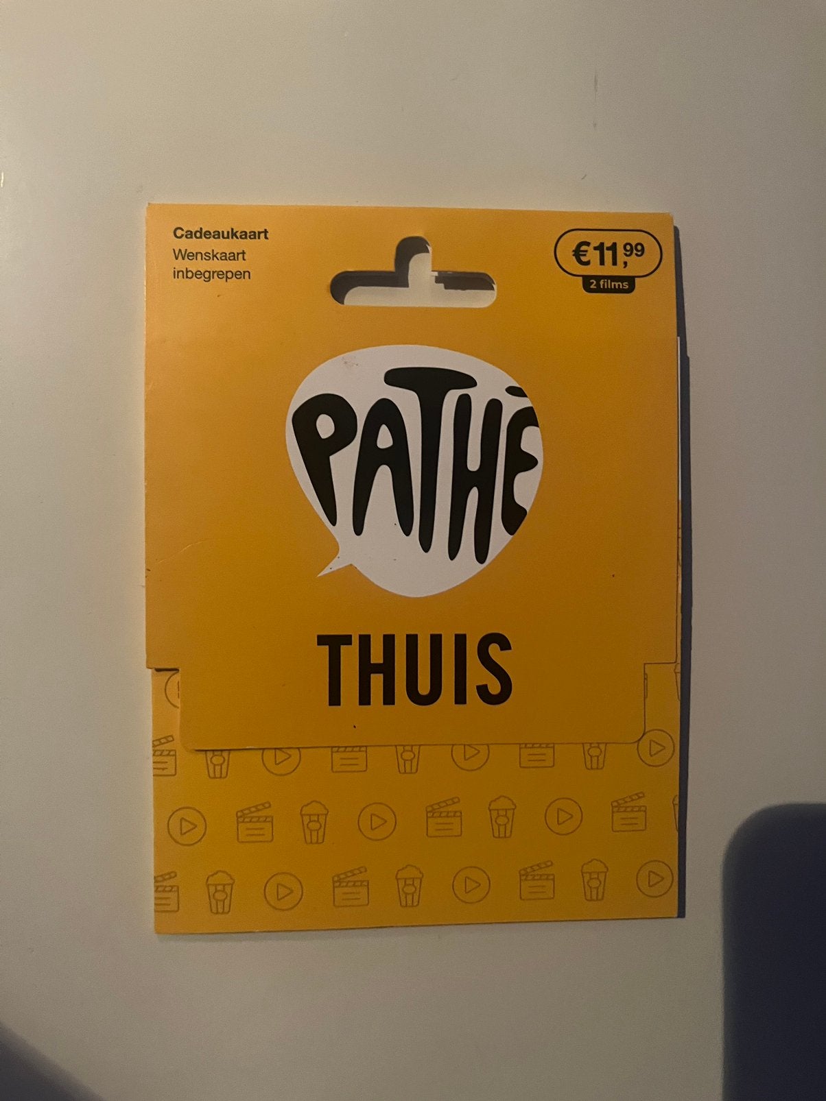 Pathe Thuis 2 films, Tickets en Kaartjes, Eén persoon, Cadeaubon