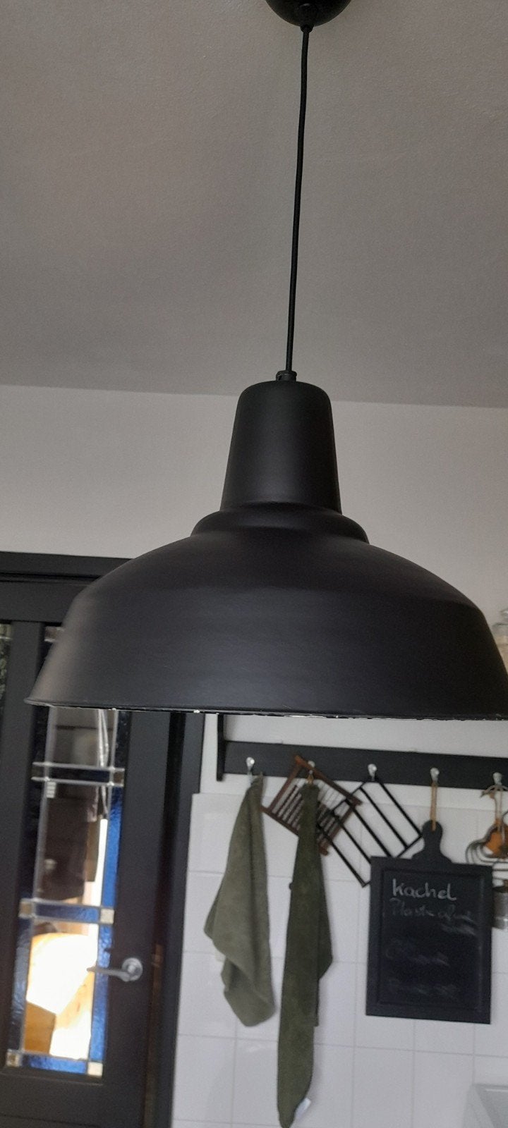 Vintage hang lamp, Ophalen of Verzenden, Metaal, Minder dan 50 cm