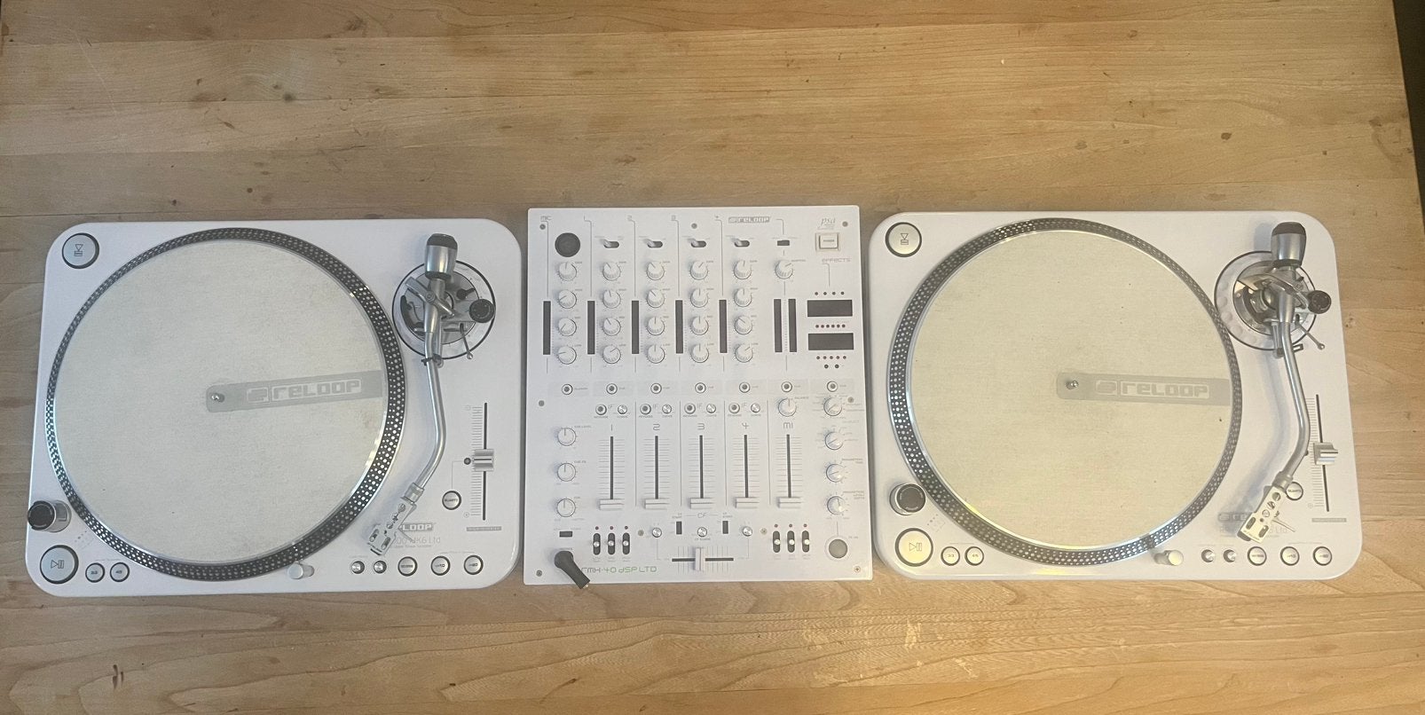 Reloop RP-6000 MK6 platenspelers met Reloop mixer, Gebruikt, Pitch-regelaar, Platenspeler, Ophalen
