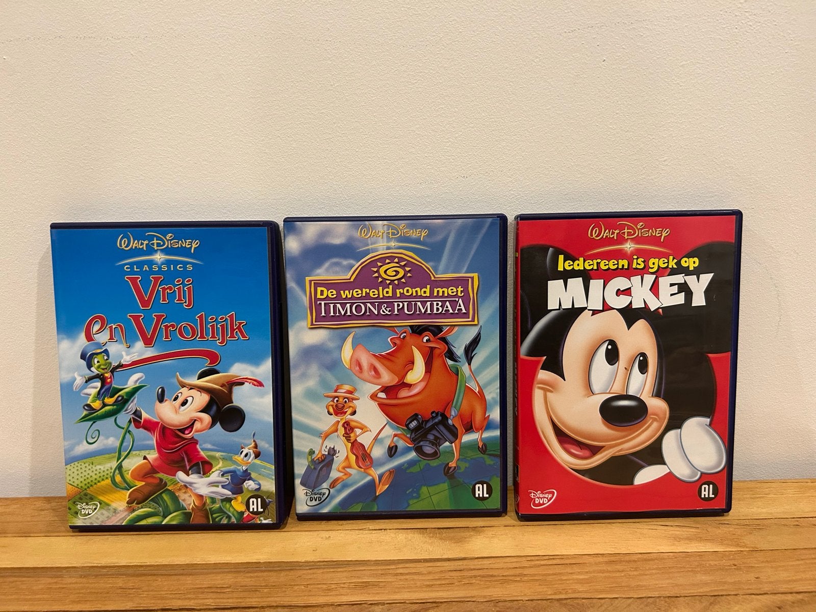 Disney DVD's: Mickey, Timon & Pumbaa - 3-delige collectie, Gebruikt, Animatie, Verzamelbox, Alle leeftijden