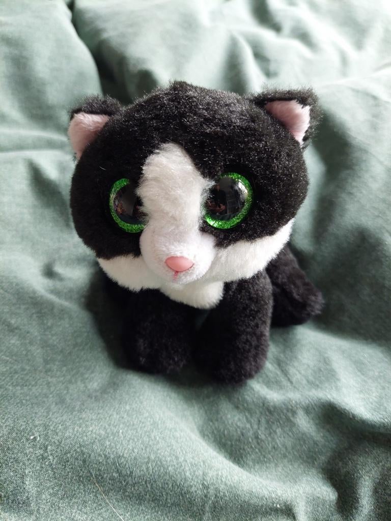 TY Beanie Boo Ava de Zwarte Kat, Zwart, Ophalen of Verzenden, Kat, Klein (minder dan 20 cm)