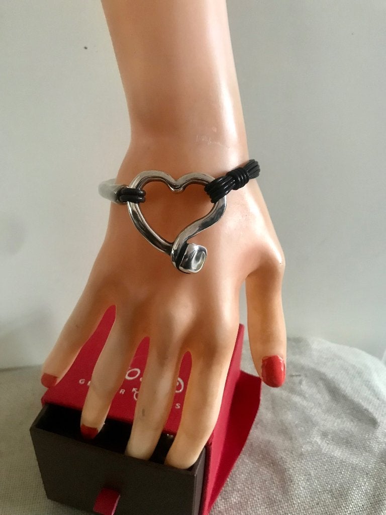 uno de 50 armband (112) weave heart, Sieraden, Tassen en Uiterlijk, Armbanden, Overige materialen, Nieuw, Ophalen of Verzenden