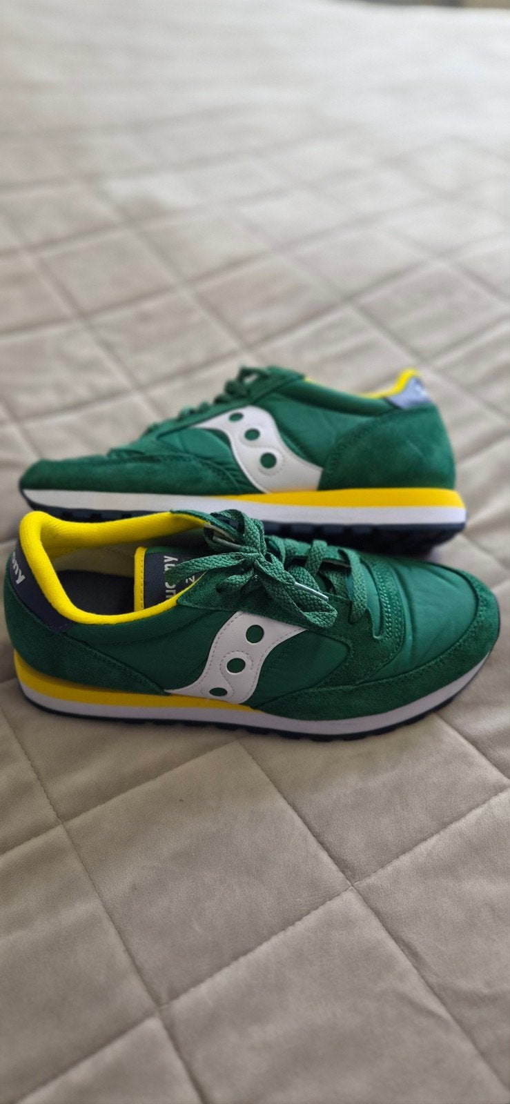 Saucony Jazz Original Vintage Sneakers - Groen/Geel, Kleding | Heren, Schoenen, Overige kleuren, Ophalen of Verzenden, Saucony