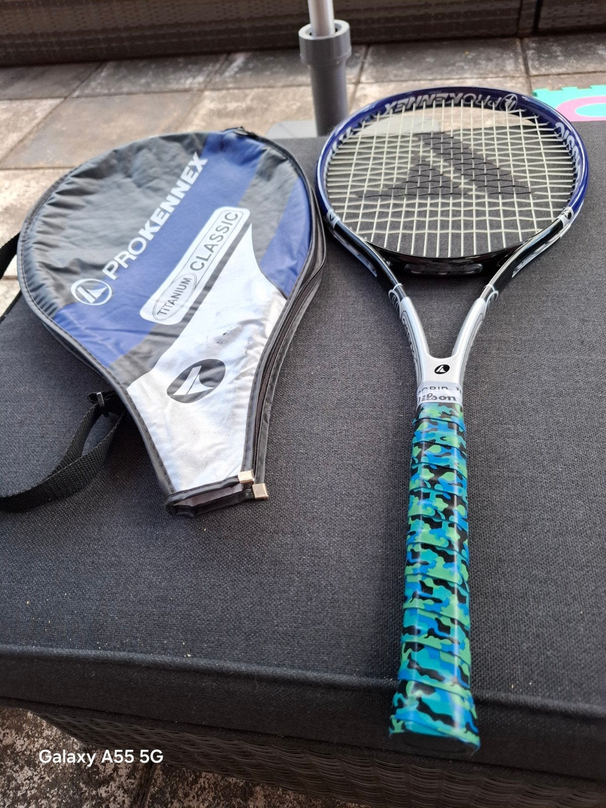 ProKennex Titanium Classic Tennisracket met hoes L1, Overige merken, Gebruikt, L1, Onbekend
