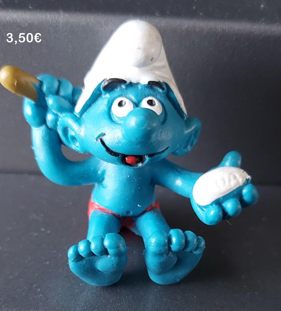 badende supersmurf (matte variant) 1982, Ophalen of Verzenden, Verschillende Smurfen