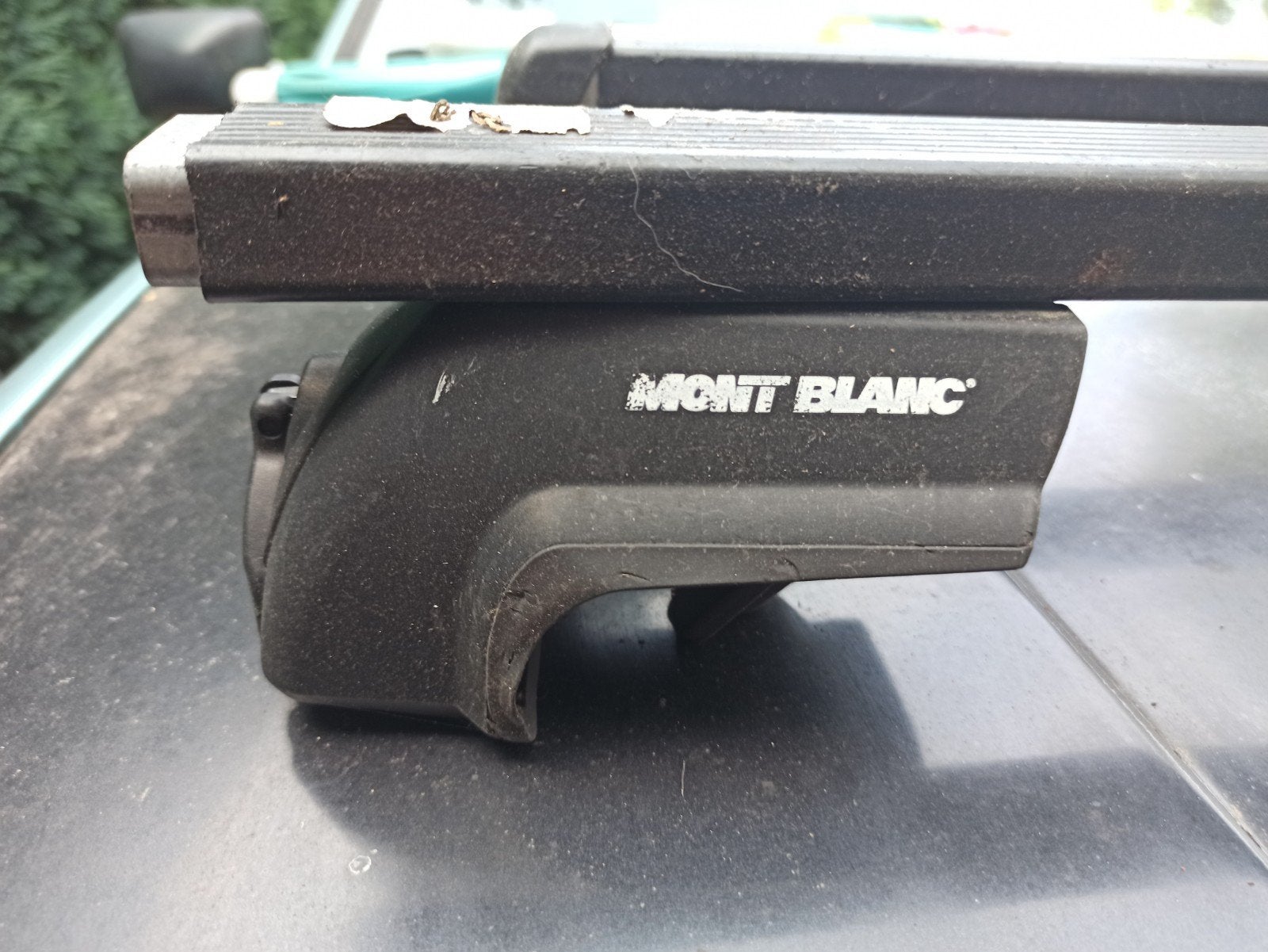 Montblanc universele dakdragers voor auto met open dakrail (, Auto diversen, Ophalen of Verzenden, Gebruikt