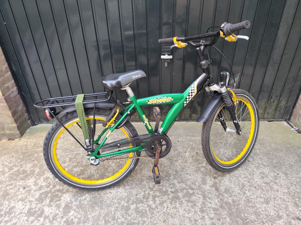 Kinderfiets 22inch izgst, Fietsen en Brommers, Fietsen | Jongens, Gebruikt, 22 inch, Handrem, Versnellingen, Velgrem, Ophalen of Verzenden