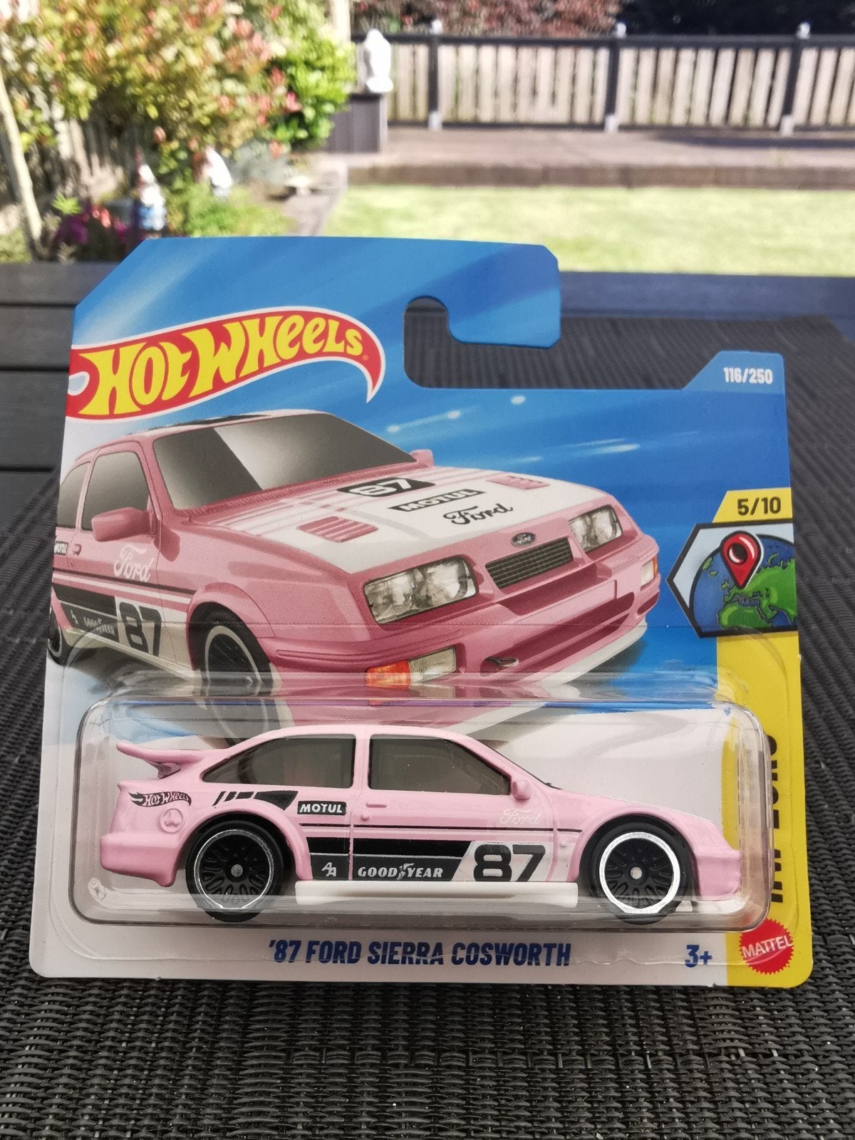 HotWheels '87 Ford Sierra Cosworth, Hobby en Vrije tijd, Modelauto's | Overige schalen, Ophalen of Verzenden, Nieuw, Auto