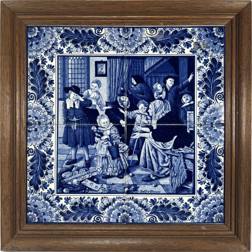 1111. Delfts blauw tegeltableau – Sint-Nicolaasfeest