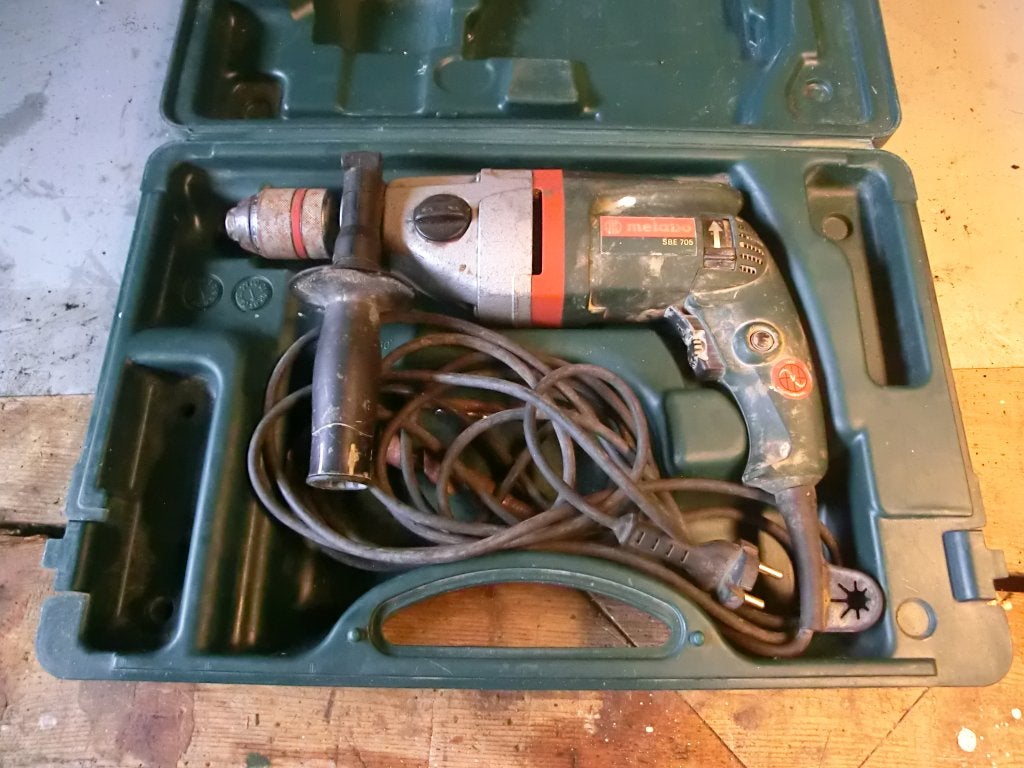 Metabo SBE 705 klopboormachine, Ophalen of Verzenden, Gebruikt, Boormachine, Klopboormechanisme