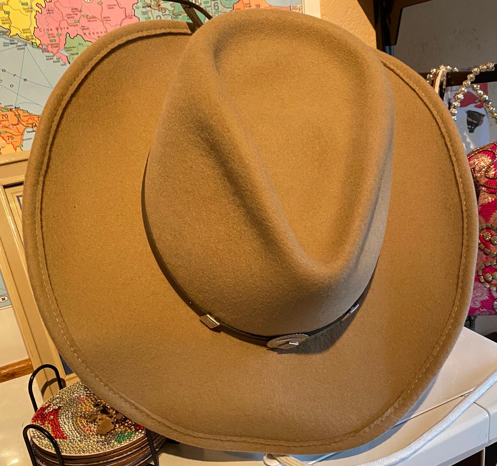 Stetson Crushable Hoed - 100% Wol, Ophalen of Verzenden, Zo goed als nieuw, Hoed