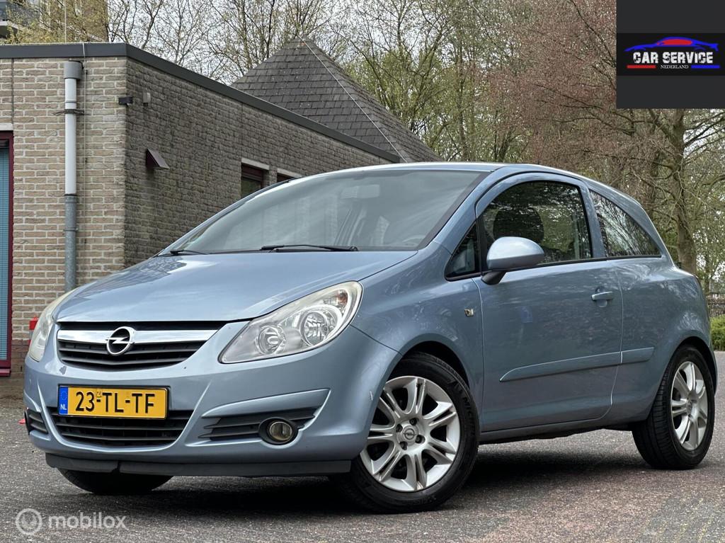 Opel Corsa 1.2-16V Business Sport AUTOMAAT /NAP/APK/LMV/AC/, Auto's, 450 kg, 4 cilinders, Blauw, 1229 cc