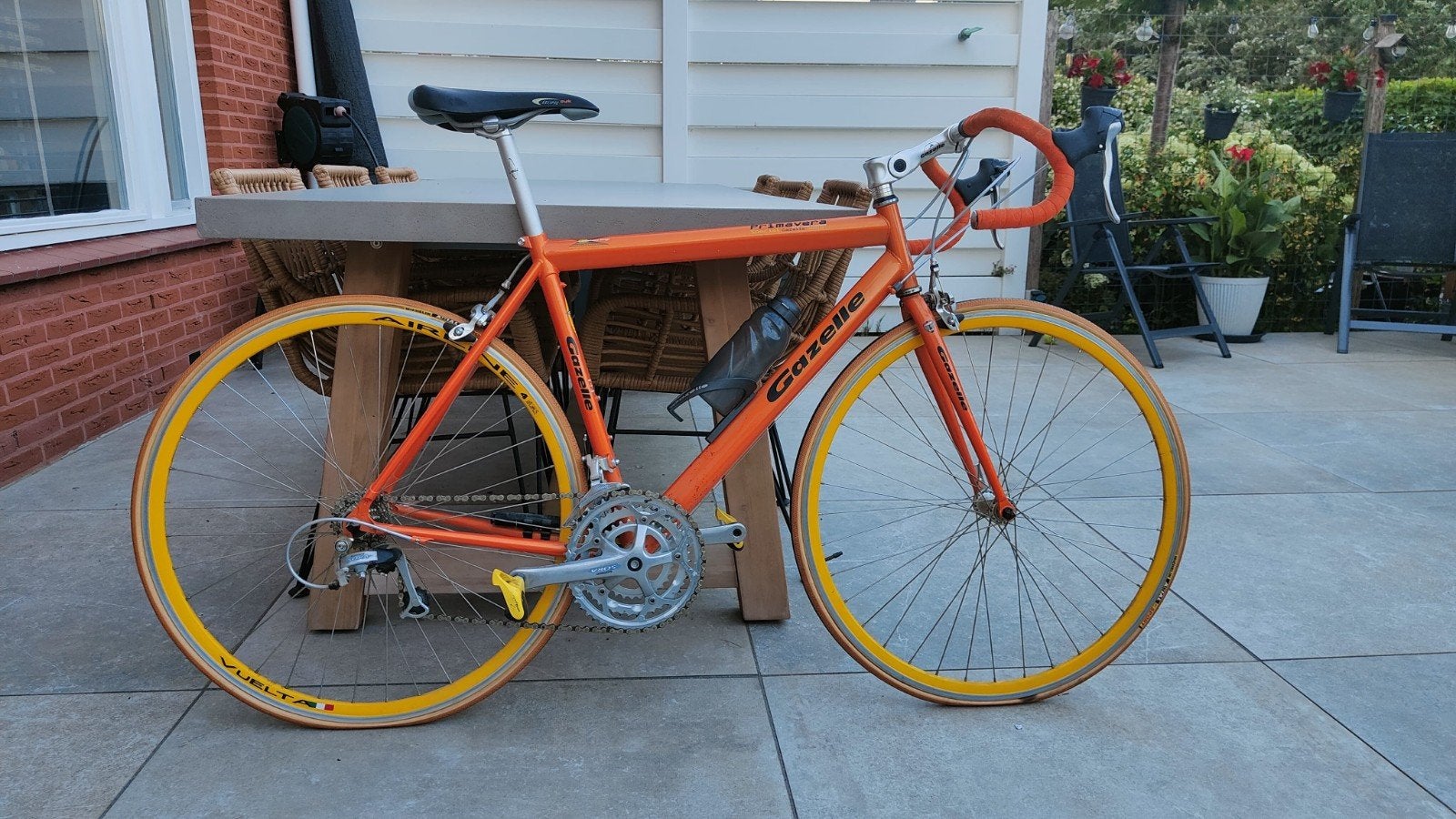 Gazelle Primavera Special racefiets Oranje, Fietsen en Brommers, Ophalen, 28 inch, Gebruikt, Gazelle