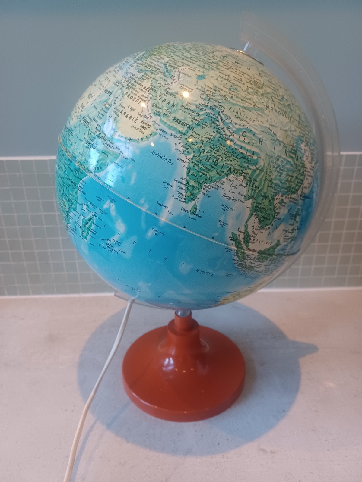 Wereldbol (vintage), Ophalen of Verzenden
