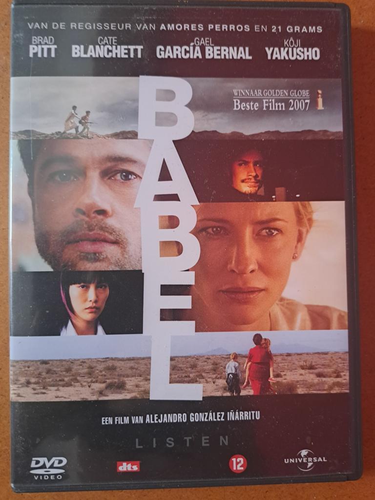 Babel dvd Brad Pitt, Vanaf 16 jaar, Ophalen of Verzenden, Gebruikt
