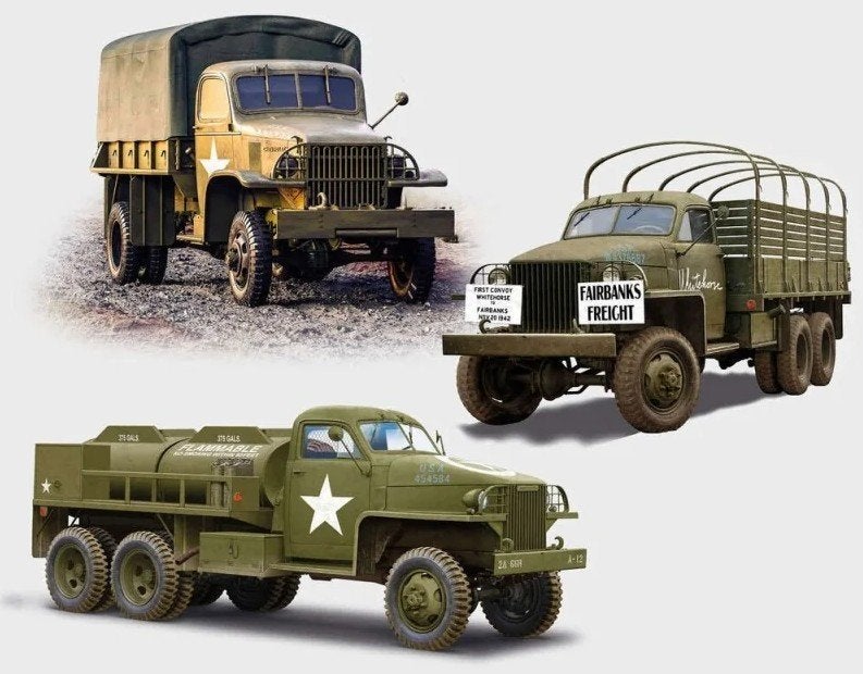 TOPSET! ICM 1:35 US WWII military vehicles - 3 trucks !, Overige merken, 1:32 tot 1:50, Nieuw, Ophalen of Verzenden