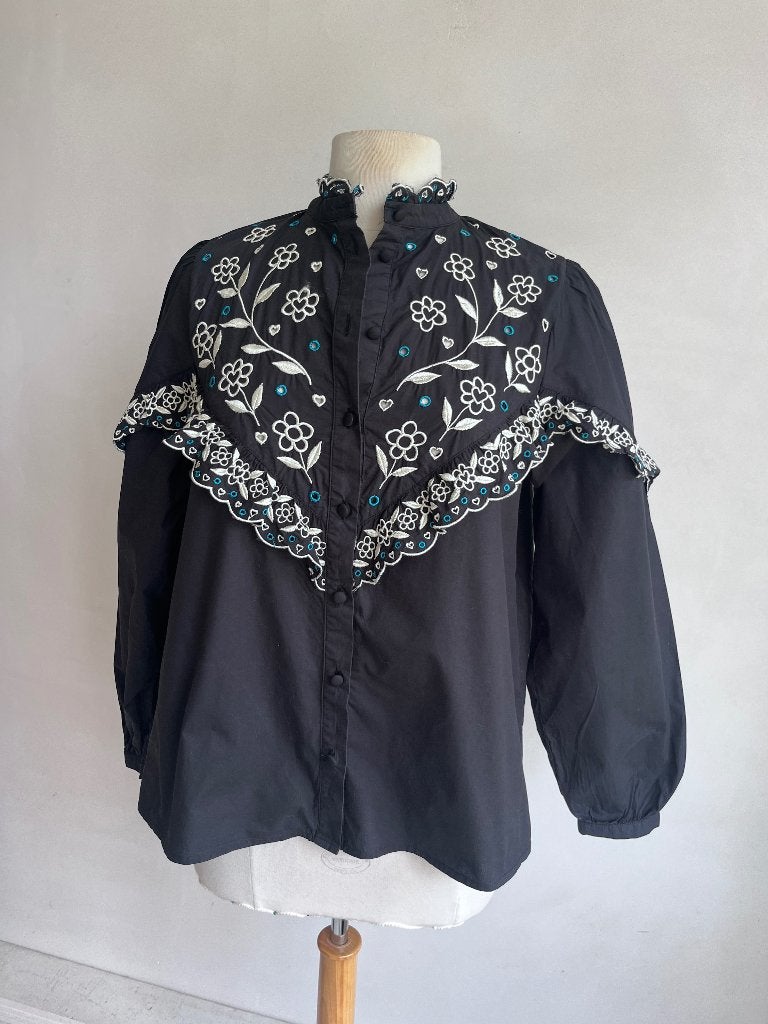 Fabienne chapot blouse zwart, Verzenden, Zwart, Nieuw, Fabienne Chapot