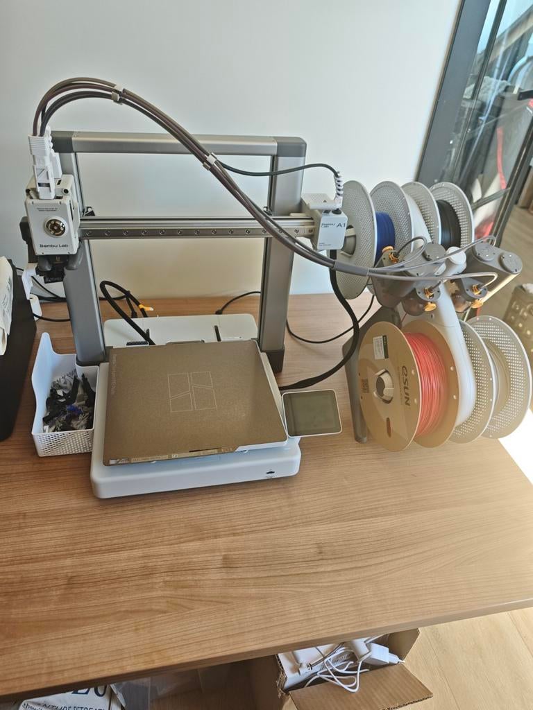Bambu Lab A1 combo met AMS 3D-printer, Computers en Software, 3D Printers, Ophalen, Zo goed als nieuw, Filament, Ingebouwde Wi-Fi
