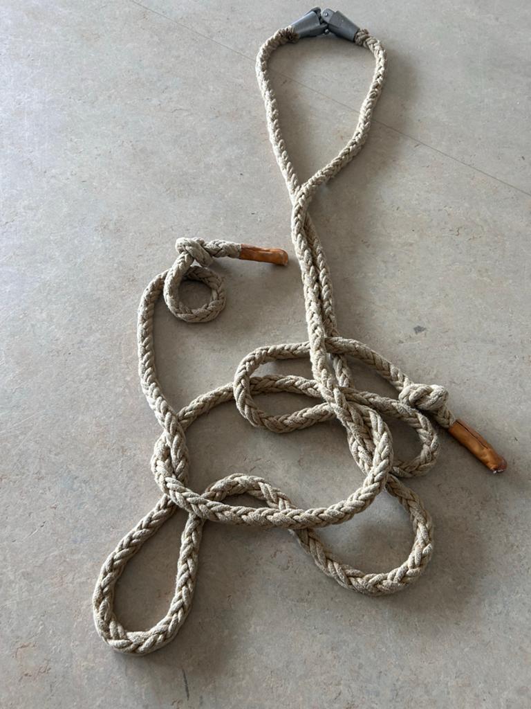 2 Gymzaal touwen (vintage)Klimtouwen voor sport en spel, Ophalen of Verzenden, Gebruikt