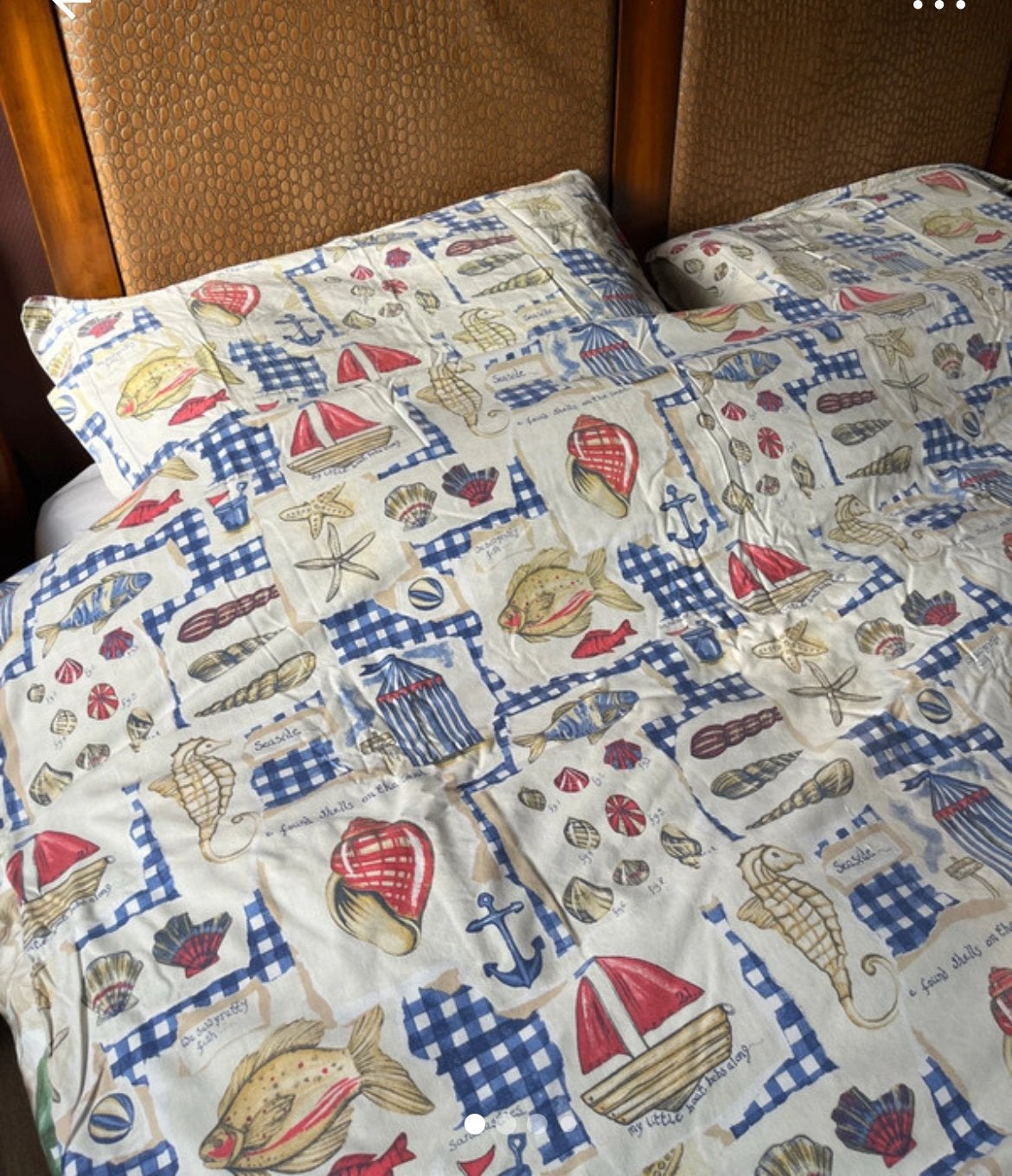 Dekbedovertrek met maritiem thema voor kinderbed, Gebruikt, Dekbedovertrek, Ophalen of Verzenden, Kinderbed