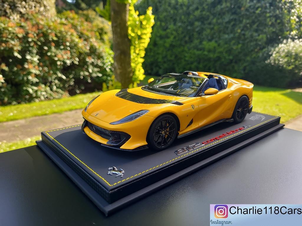 BBR 1/18 Ferrari 812 Competizone A Giallo Tristrato, Hobby en Vrije tijd, Modelauto's | 1:18, Ophalen of Verzenden, Nieuw, Overige merken