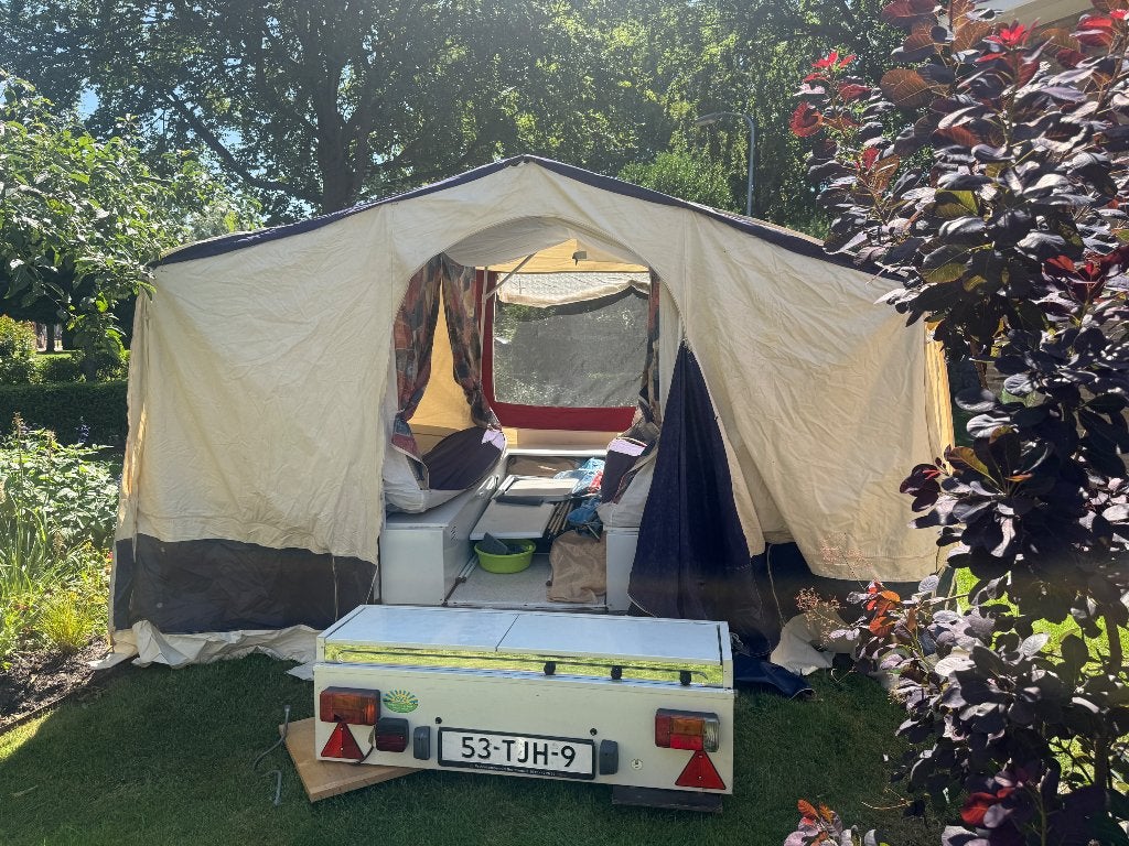 Jamet vouwwagen, Caravans en Kamperen, Vouwwagens, Jamet, tot en met 6, Beige, Ophalen