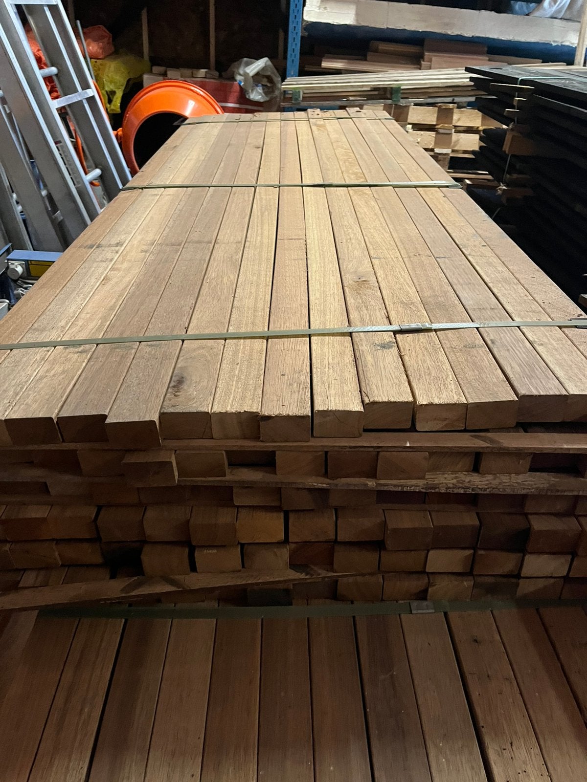 Hardhouten onderliggers 4x6cm, Tuin en Terras, Palen, Balken en Planken, Ophalen of Verzenden, Nieuw, Balken, Hardhout