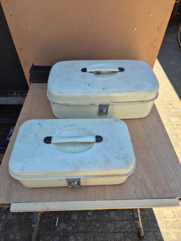 Vintage Brabantia broodtrommel set, Ophalen of Verzenden
