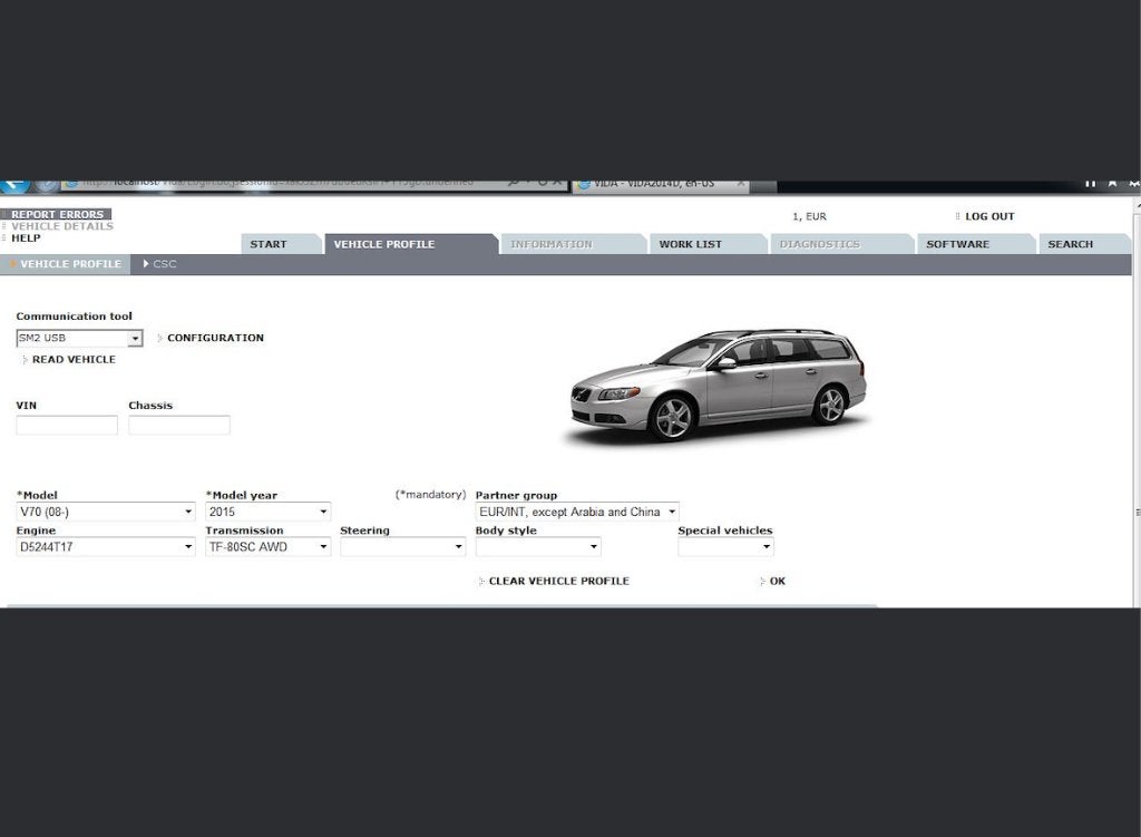 Volvo VIDA Uitlezen • Diagnose • Kalibreren, Ophalen, Nieuw, Volvo