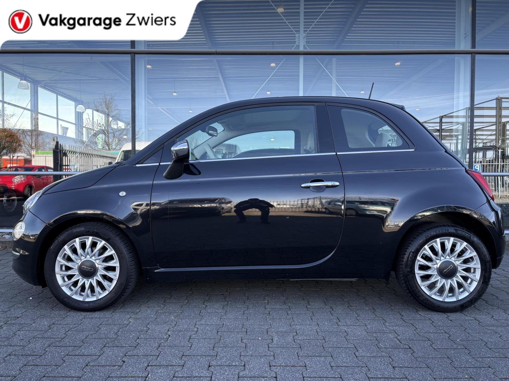 Fiat 500 0.9 TwinAir Turbo Lounge, Navi, Glazen Dak, Airco, Auto's, Fiat, Voorwielaandrijving, Gebruikt, Bedrijf, Handgeschakeld