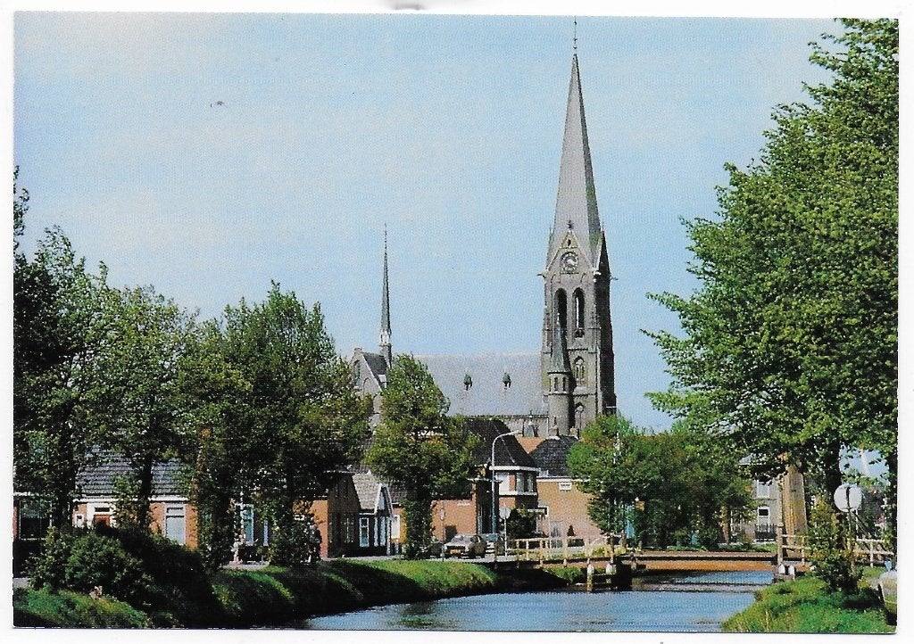 Oude Pekela R K St Willibrorduskerk Ansichtkaart ( B8206), Verzamelen, Ophalen of Verzenden, 1960 tot 1980, Ongelopen, Noord-Brabant