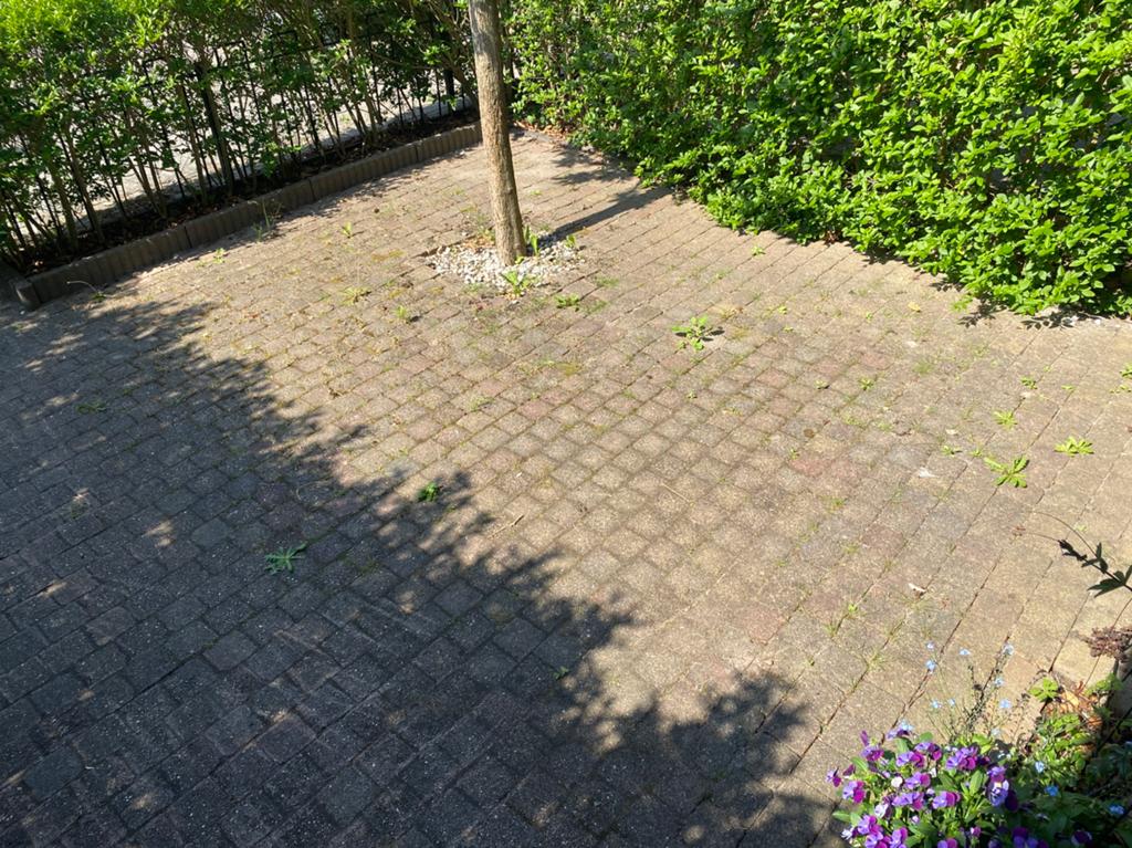 Vierkante tuintegels, Tuin en Terras, Tegels en Klinkers, Ophalen, Gebruikt, Beton, Terrastegels