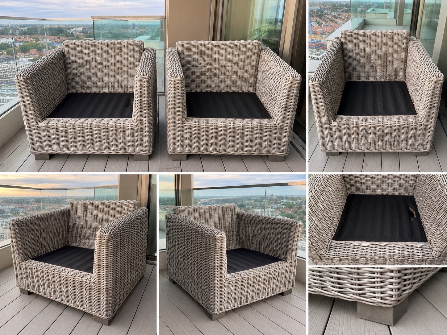2 Rattan Lounge Chairs / Sofas – €100 for both, Ophalen, Zo goed als nieuw, Wicker