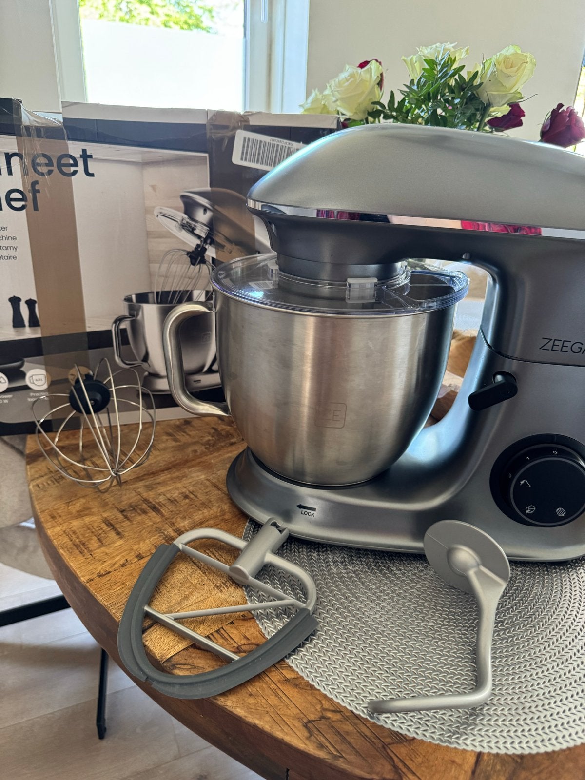 Zeegma Planet Chef keukenmachine, 4 liter of meer, Ophalen of Verzenden, Zo goed als nieuw, 3 snelheden of meer
