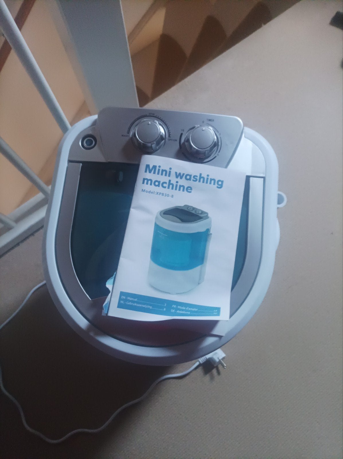 Mini wasmachine - Ideaal voor kleine wasjes of camping, Ophalen